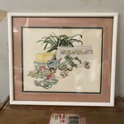 Kitchen Art Tuna Watercolor- 12.25” X 10,35”