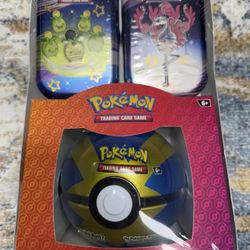 1 Pokeball 2 Tin Pokemon Pack