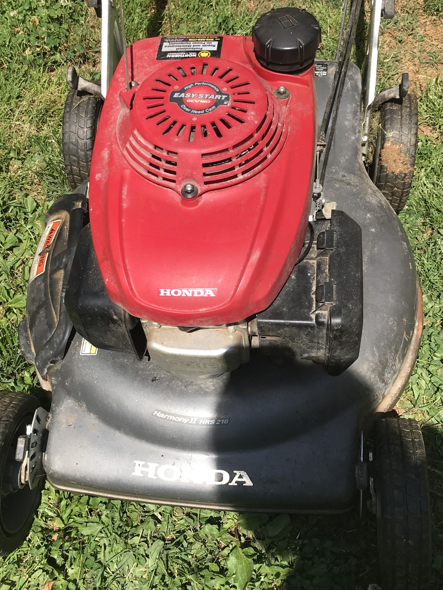 Honda Harmony II HRS 216 Self-Propelled Lawn Mower