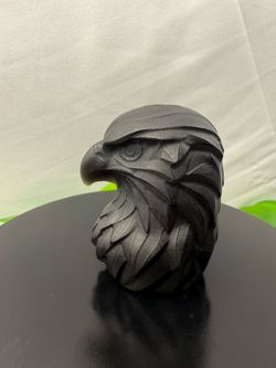 Crystal Obsidian Eagle Head