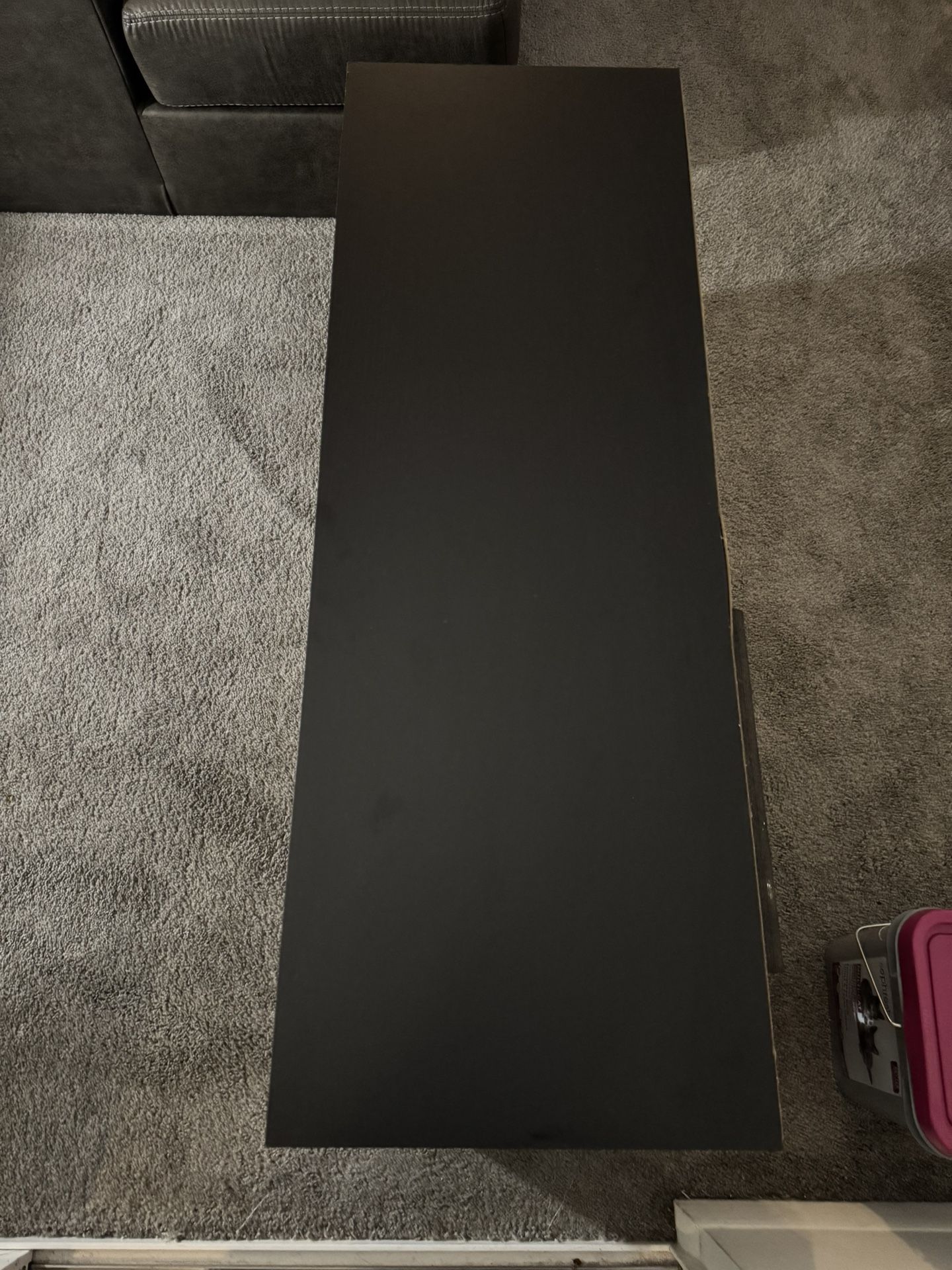 Black TV stand