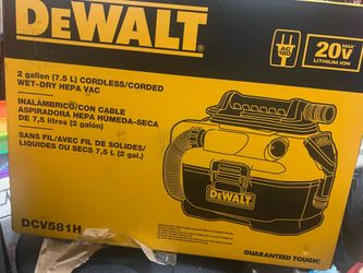 Dewalt wet/dry vacuum corded or cordless 20v