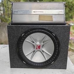 Kicker Comp VR 15" Sub New Box And 2400 Watt Amp 