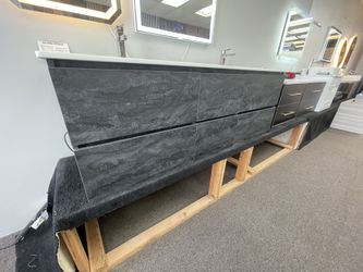 Sale 72D” Bathroom Vanity - Charcoal Flow