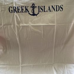 Vintage Unisex White Greek Islands Size Large & XL Greek T-Shirt Imported $15 each or 2 for $20 (Mix & Match) (2 available)