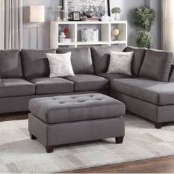 Sectional Sofa + Ottoman