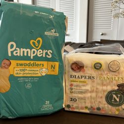 NEWBORN DIAPERS (51 Together) 