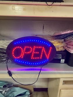 3 Open signs