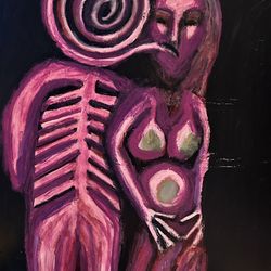 Original And Signed 28” X 22” Painting 1/1