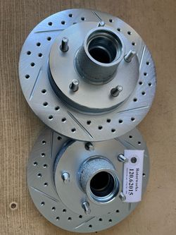 Buick century 79-81 Front Drill Slot Rotor Ceramic Brake Pads