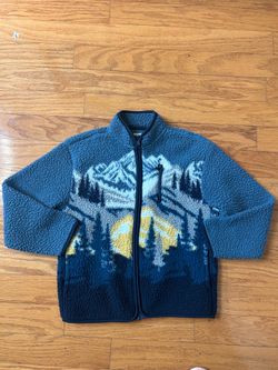 Like new Old Navy boys Sherpa Fleece Jacket size L 10/12