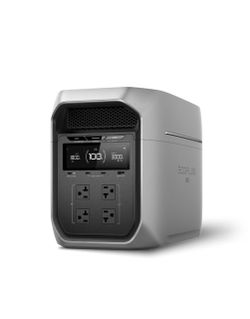 EcoFlow DELTA 3 1024Wh Portable Power Station, home backup emergencies, camping, refrigerators, TVs, computers, and other essential appliances.