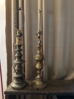 2 Vintage Brass lamps