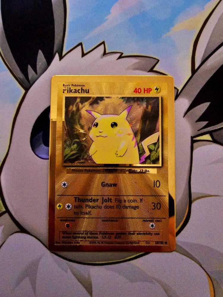 Pokémon- Gold Metal Pikachu 