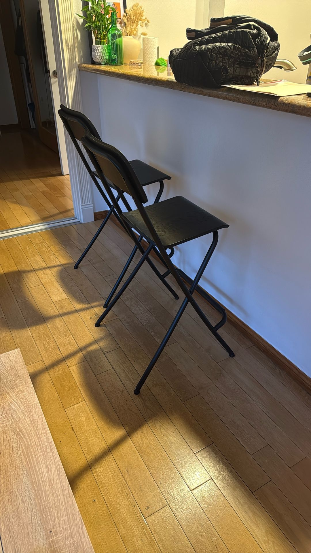 Black IKEA Bar Stools