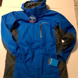 COLUMBIA, JACKET,OMNI HEAT ,TERMAL REFLECTIVE , BREATHABLE,WATERPROOF SIZE M