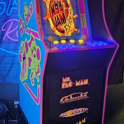 Retro Ms Pac Man Arcade1up Cabinet With Over 15,000 Video Games
