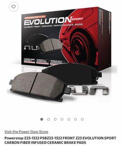 Powerstop Z23-1322 PSBZ23-1322 FRONT Z23 EVOLUTION SPORT CARBON FIBER INFUSED CERAMIC BRAKE PADS