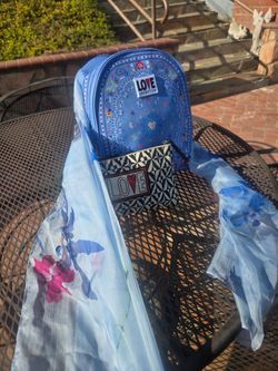 Brighton Bandana Love Embroidered Backpack | Color: Blue | Siz