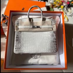 Exclusive Hermes Birkin 25cm Handmade✨ - Super Quality Crocodile Skin Handbag