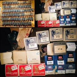 Genuine vintage British made mullard kt66 audio output tubes in Seattle for sale