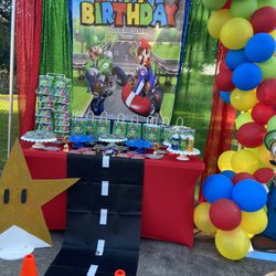 super mario marty decor treat table