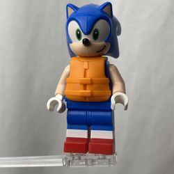 LEGO Minifigure son024 Sonic The Hedgehog 2024 Orange Life Jacket (Rare Collectors Item!)
