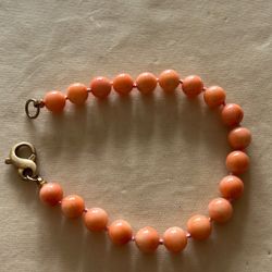 Vintage Bracelet With Coral Beads 