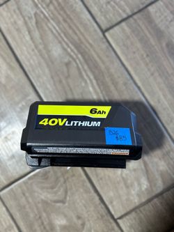 ryobi 40-Volt 6.0 Ah High Capacity Lithium-Ion Battery (used)