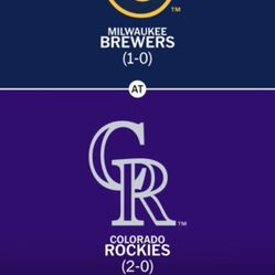 Rockies Brewers  