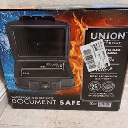 UNION SAFE COMPANY Waterproof and Fire Rated Document Safe