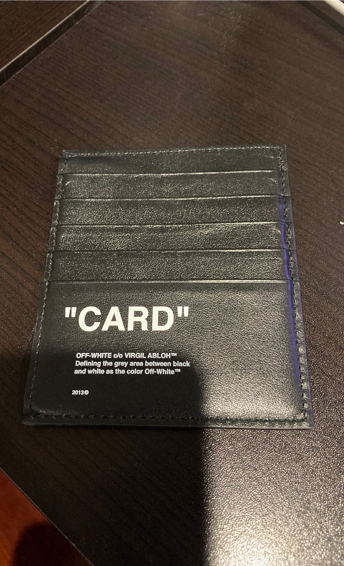 Off-White Card Holder