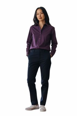 Ruisin Women’s Button Down Dark Purple Size Medium