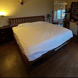 MCM King Bedframe + Adjustable Base