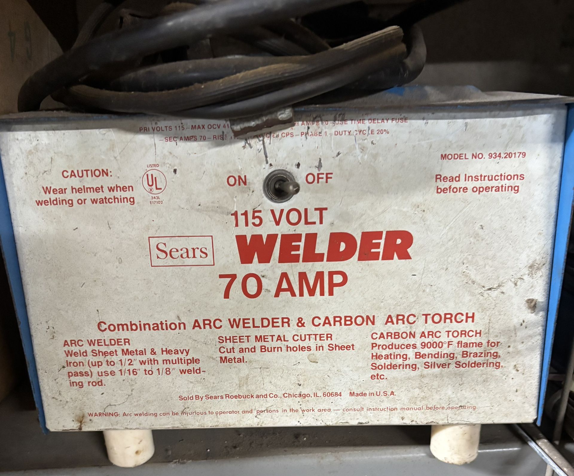 Sears 115 Volt Welder 70