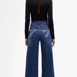 NWT 7 FOR ALL MANKIND Dojo Ultra High Rise Jo Jean - Crater Wash Size 31