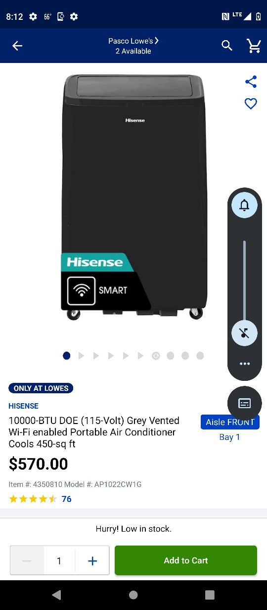 Hisense Portable AC 