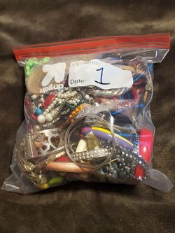 One Gallon Bags Stuffed Full Of Jewelry