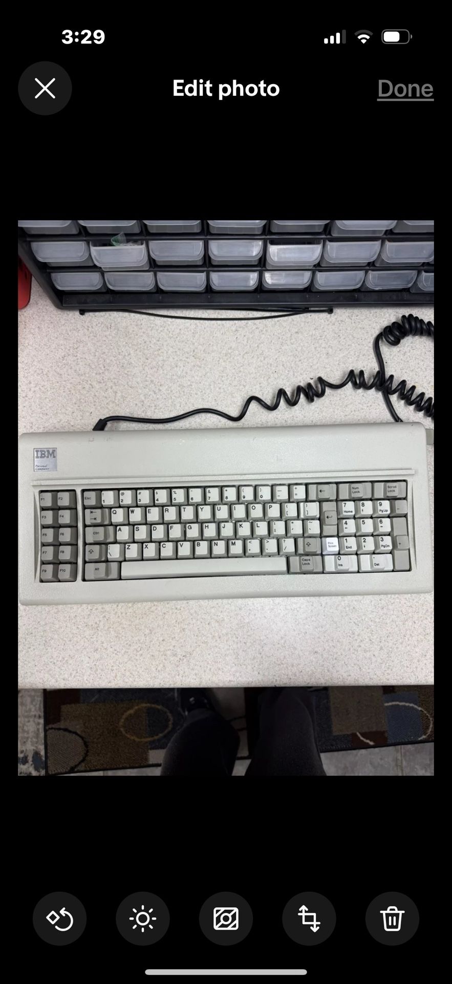 IBM Model F XT 83 Key Buckling Spring Clicky Keyboard 1801449