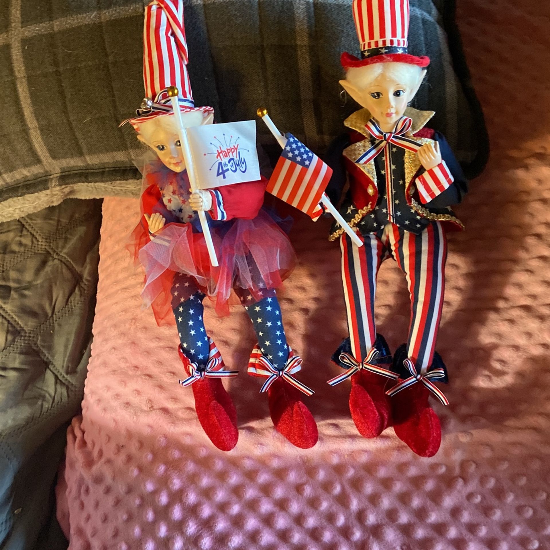 Collectibles Cynthia Rowley 4th If July Porcelain Dolls 45$ For Pair