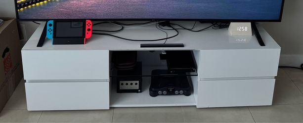 White Modern TV Console