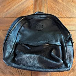 Tory Burch Black Leather Backpack
