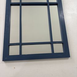 Blue Framed Mirror 