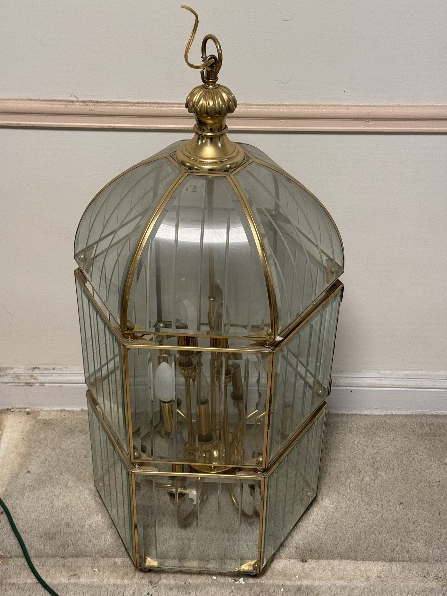 Brass Chandlier Light Fixture