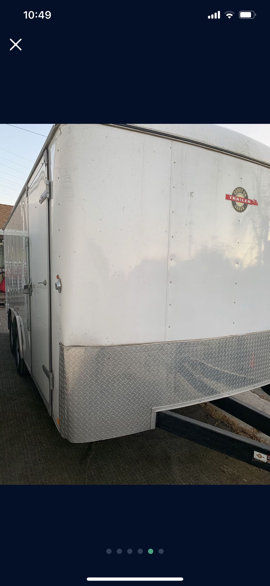 Trailer enclosed trailer cargo trailer 8 1/2X16 Heavy Duty