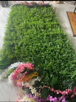 artificial foliage wall panels Best Offer Flowers Are included 