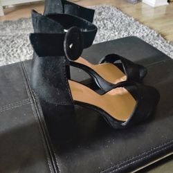 Black Suede High Heels