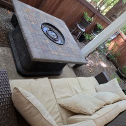 Outdoor propane table
