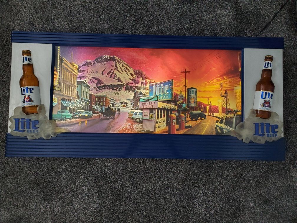 Vintage Miller Lite Sign for Sale in La Verne, CA OfferUp