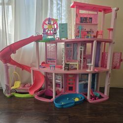 Like NEW Barbie Doll 3 Story House
